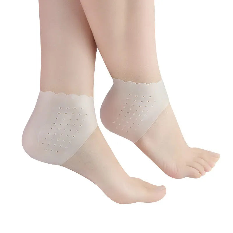 Silicone Heel Sleeves for Dry, Cracked Heels (1 Pair)