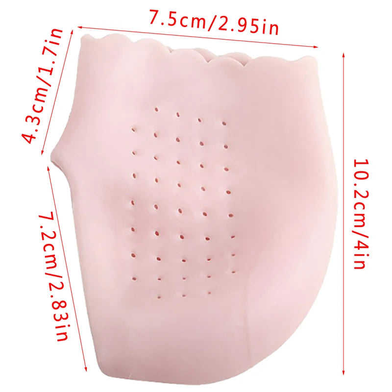 Silicone Heel Sleeves for Dry, Cracked Heels (1 Pair)