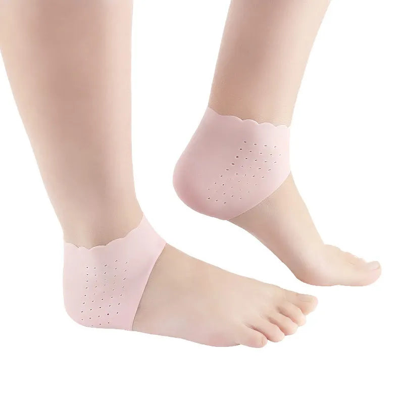 Silicone Heel Sleeves for Dry, Cracked Heels (1 Pair)