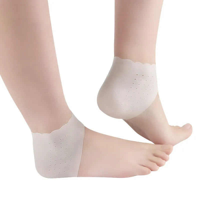 Silicone Heel Sleeves for Dry, Cracked Heels (1 Pair)