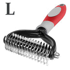 Double-Sided Dematting Brush for Dogs & Cats