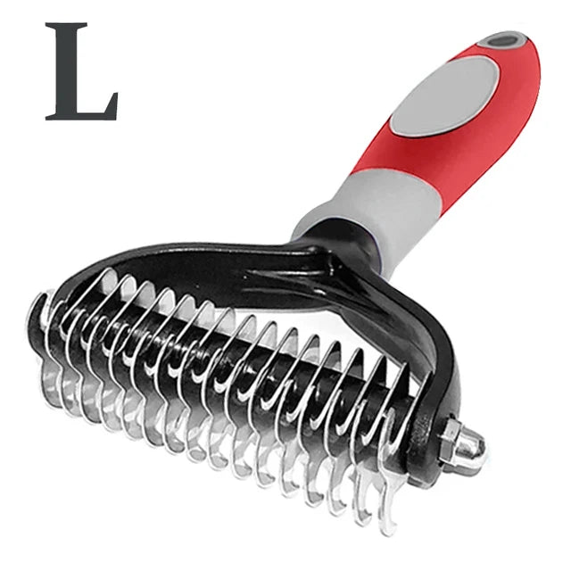 Double-Sided Dematting Brush for Dogs & Cats