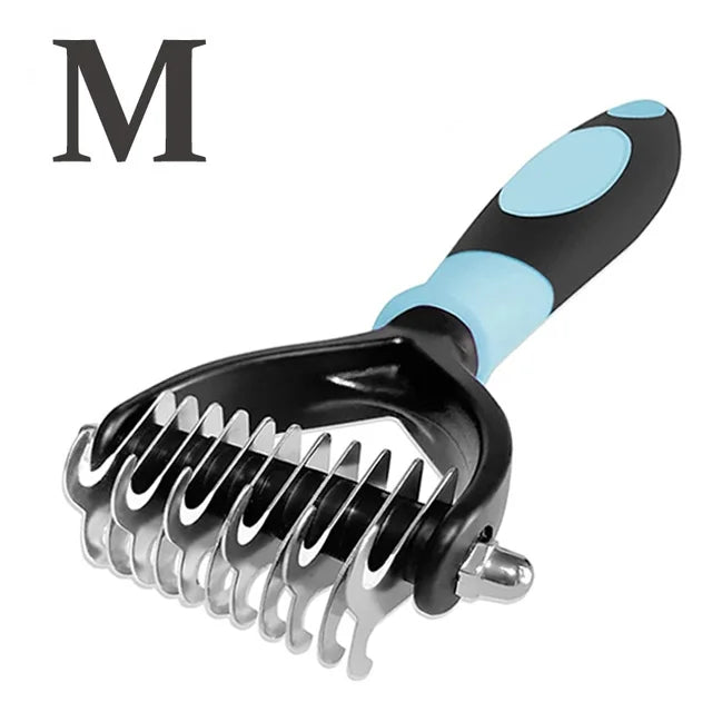 Double-Sided Dematting Brush for Dogs & Cats