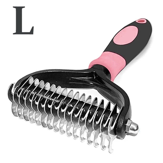 Double-Sided Dematting Brush for Dogs & Cats