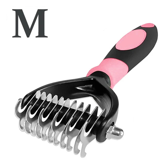 Double-Sided Dematting Brush for Dogs & Cats