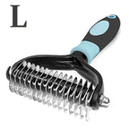 Double-Sided Dematting Brush for Dogs & Cats