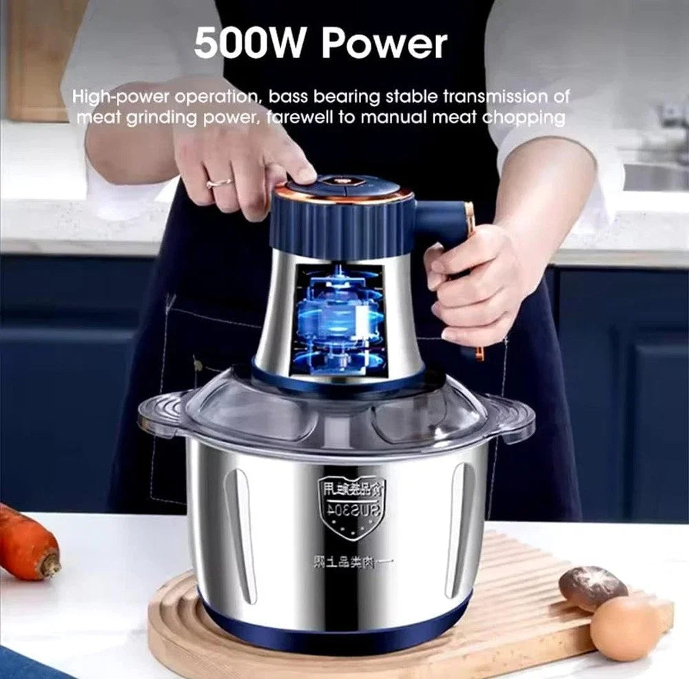 5L Electric Meat Grinder & Food Chopper — 304 Stainless Steel