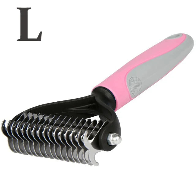 Double-Sided Dematting Brush for Dogs & Cats