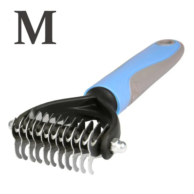 Double-Sided Dematting Brush for Dogs & Cats