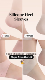 Silicone Heel Sleeves for Dry, Cracked Heels (1 Pair) video